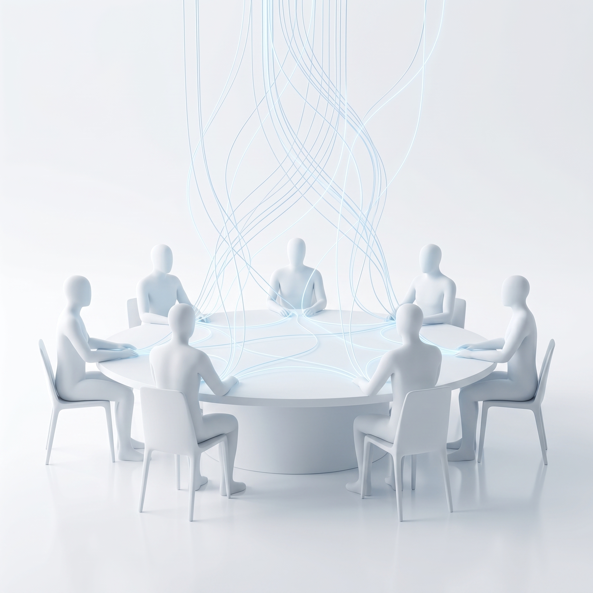Abstract AI leadership roundtable